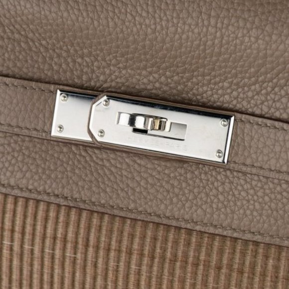 SOLD Hermes Crinoline Etoupe Kelly 35 - Picture 6 of 9